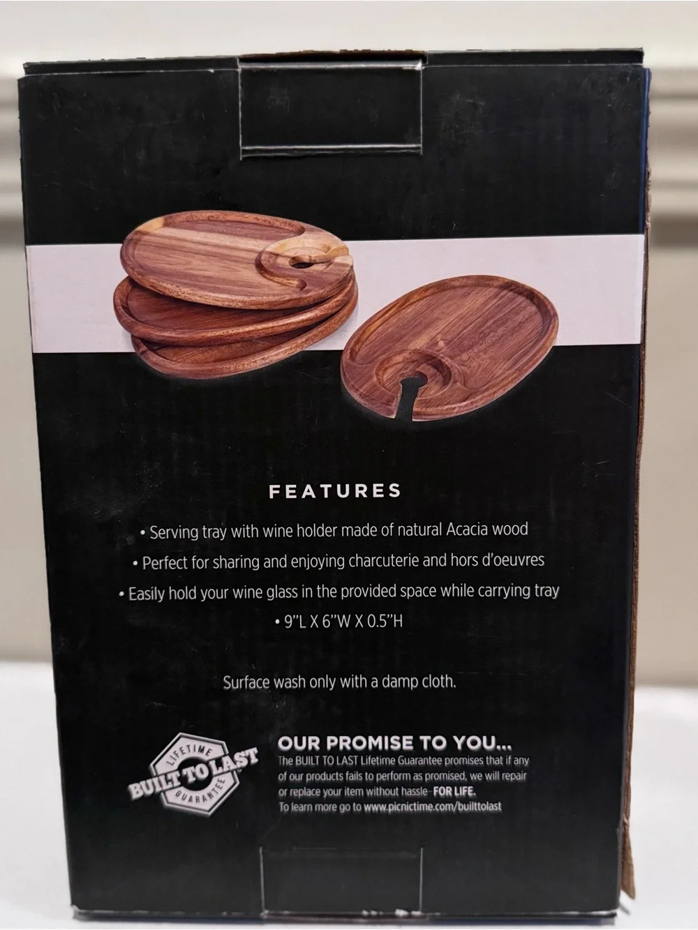 Toscana Acacia Wine Appetizer Plates - Brown (Set of 4)